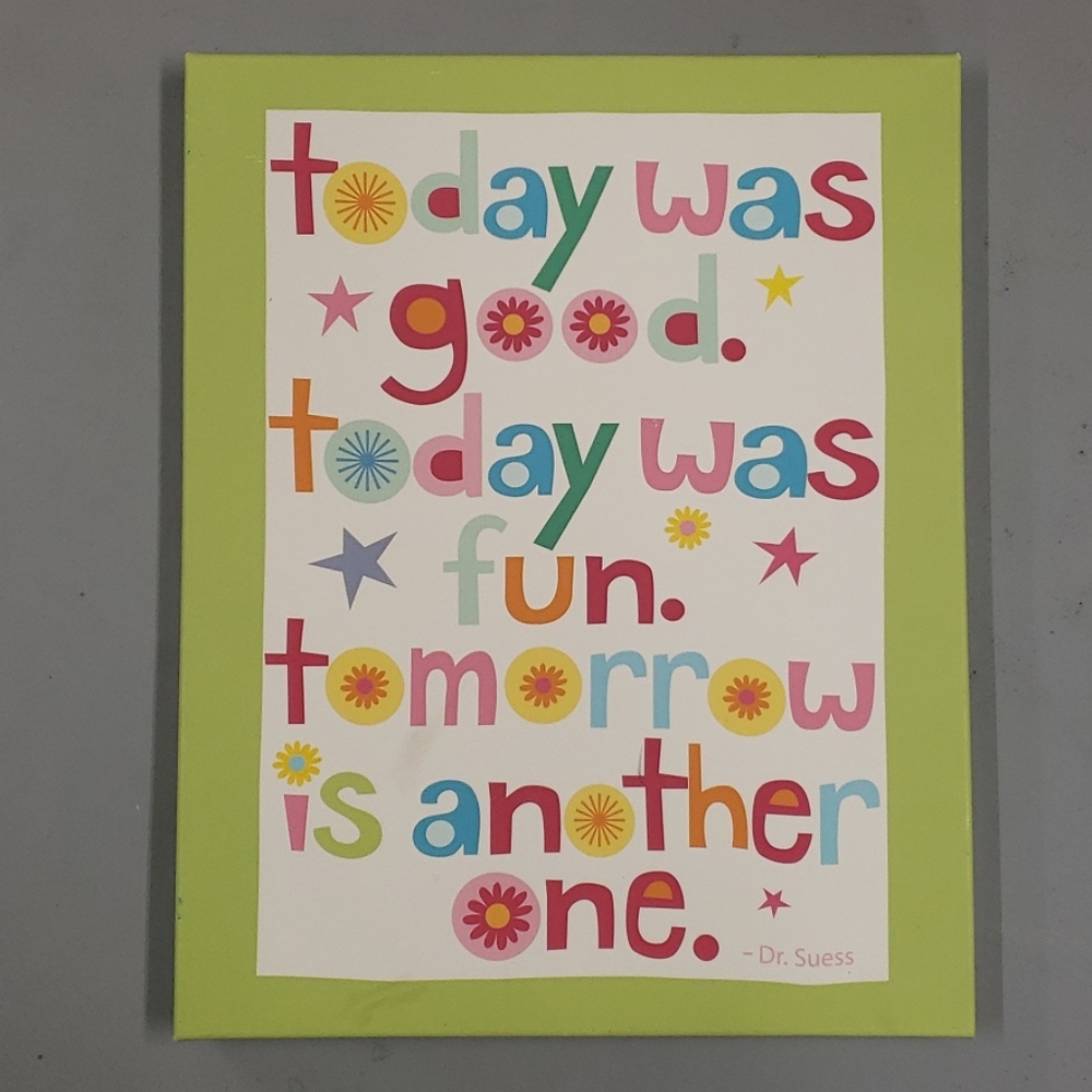 Dr Seuss print on canvas